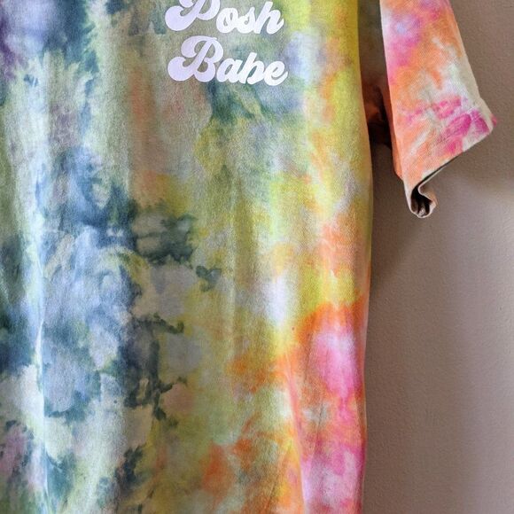 Posh Babe Quartz Rainbow Tie Dye Tee T-shirt - Picture 3 of 11